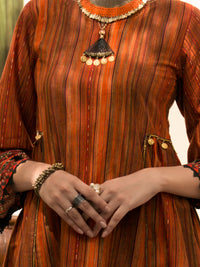 Orange Cambric 2Pc Unstitched - ALP-2PS-1216