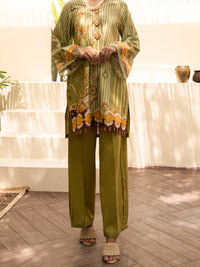 Sage Green Cambric 2Pc Unstitched - ALP-2PS-1215