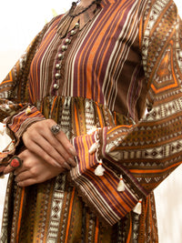 Brown Cambric 2 Piece Unstitched - ALP-2PS-1217