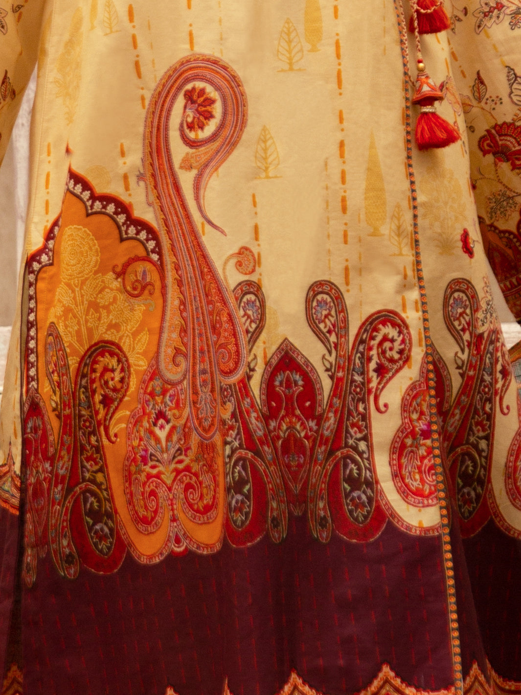Beige Cambric 3Pc Stitched - ALP-3PS-1179