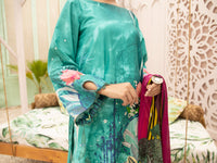 Teal Cambric 3Pc Unstitched - ALP-3PS-1186