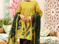Lime Cambric 3Pc Unstitched - ALP-3PS-1185