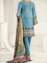 Teal Lawn 3 Piece Stitched - ALP-3PS-1239