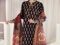 Black Lawn 3 Piece Unstitched - ALP-3PS-1243