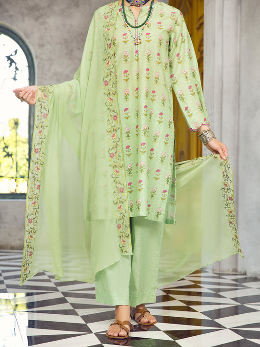 Green Lawn 3 Piece Stitched - ALP-3PS-1295