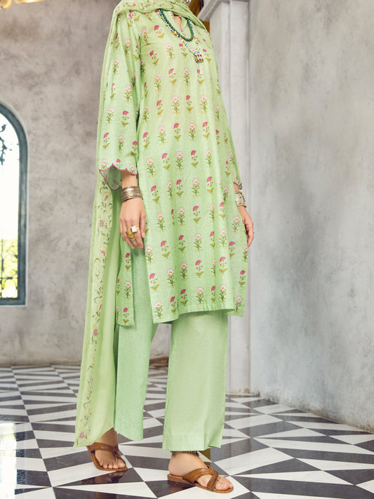 Green Lawn 3 Piece Unstitched - ALP-3PS-1295