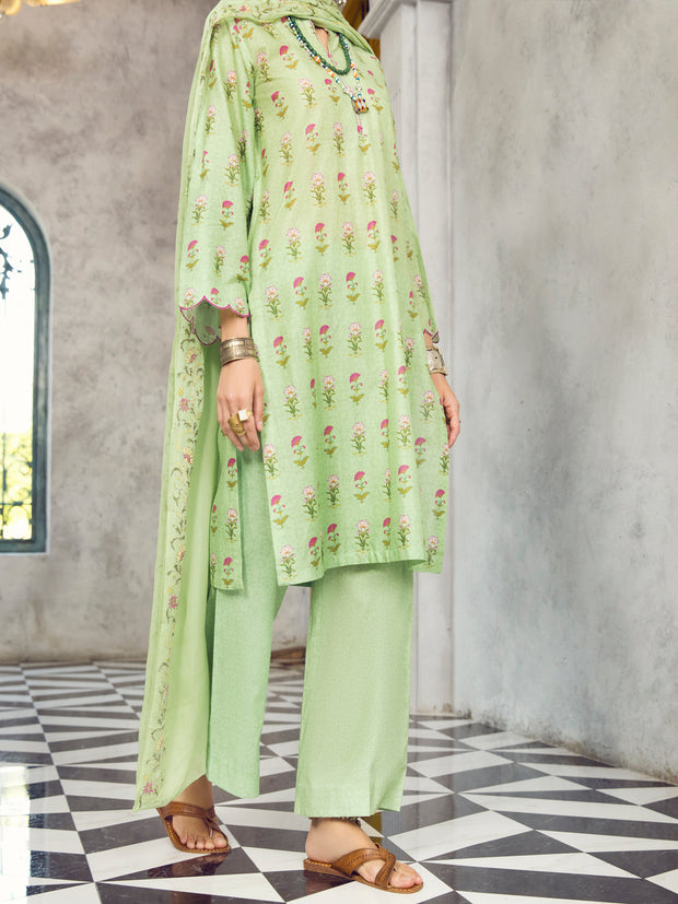 Green Lawn 3 Piece Stitched - ALP-3PS-1295