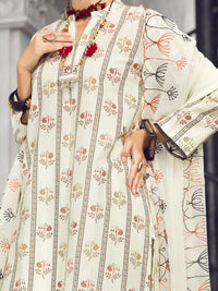 Cream Lawn 3 Piece Unstitched - ALP-3PS-1296