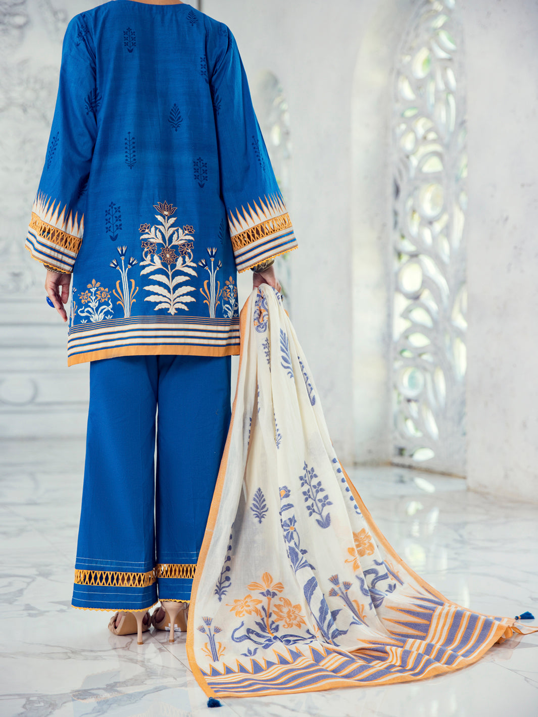 Blue Lawn 3 Piece Unstitched - ALP-3PS-1305