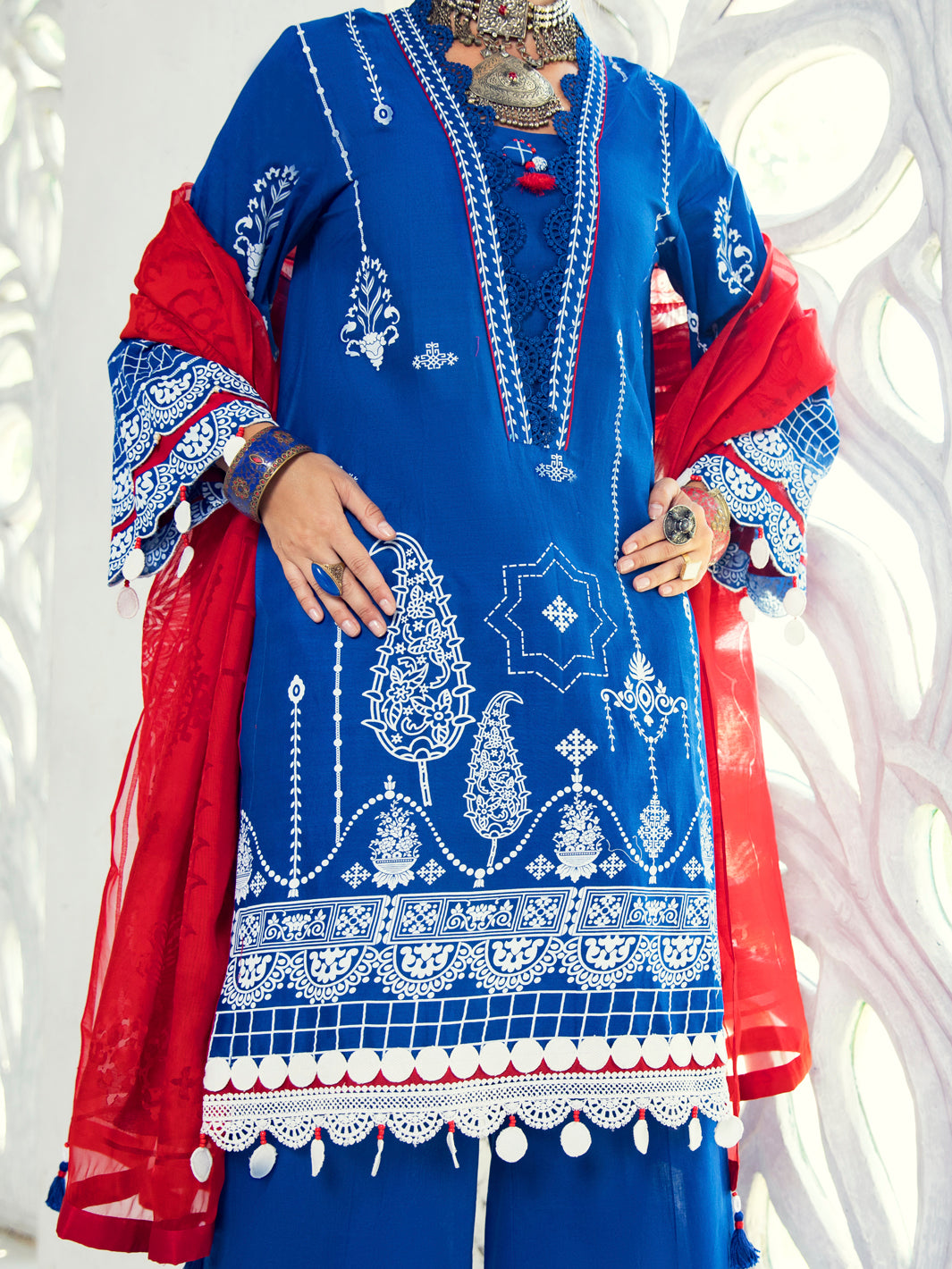 Blue Lawn 3 Piece Unstitched - ALP-3PS-1307