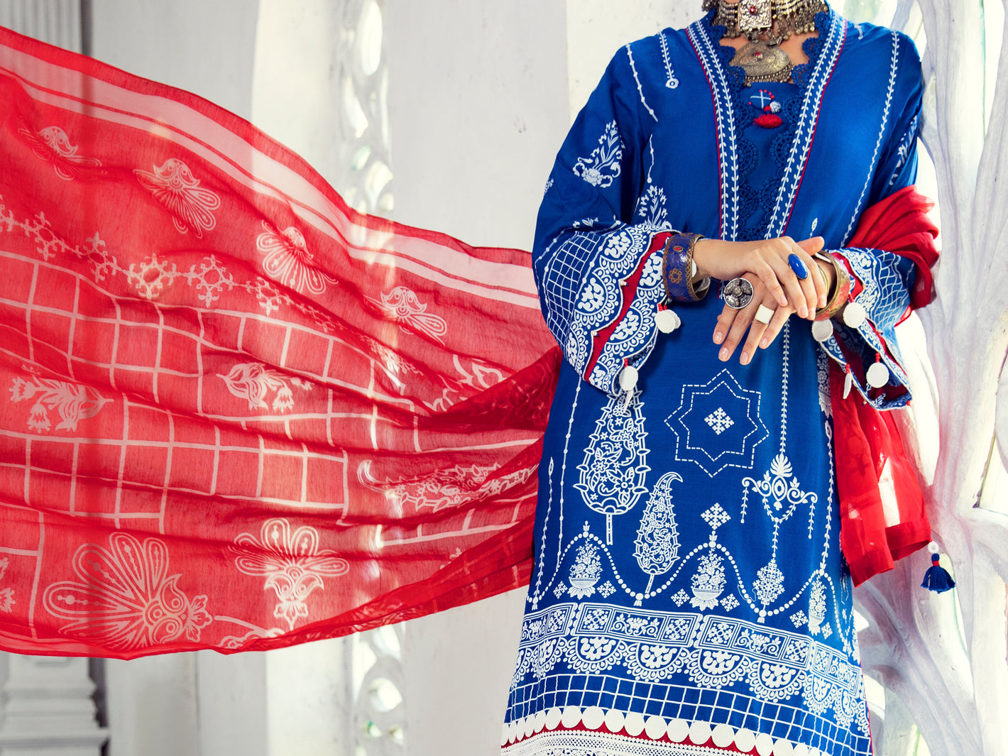 Blue Lawn 3 Piece Unstitched - ALP-3PS-1307