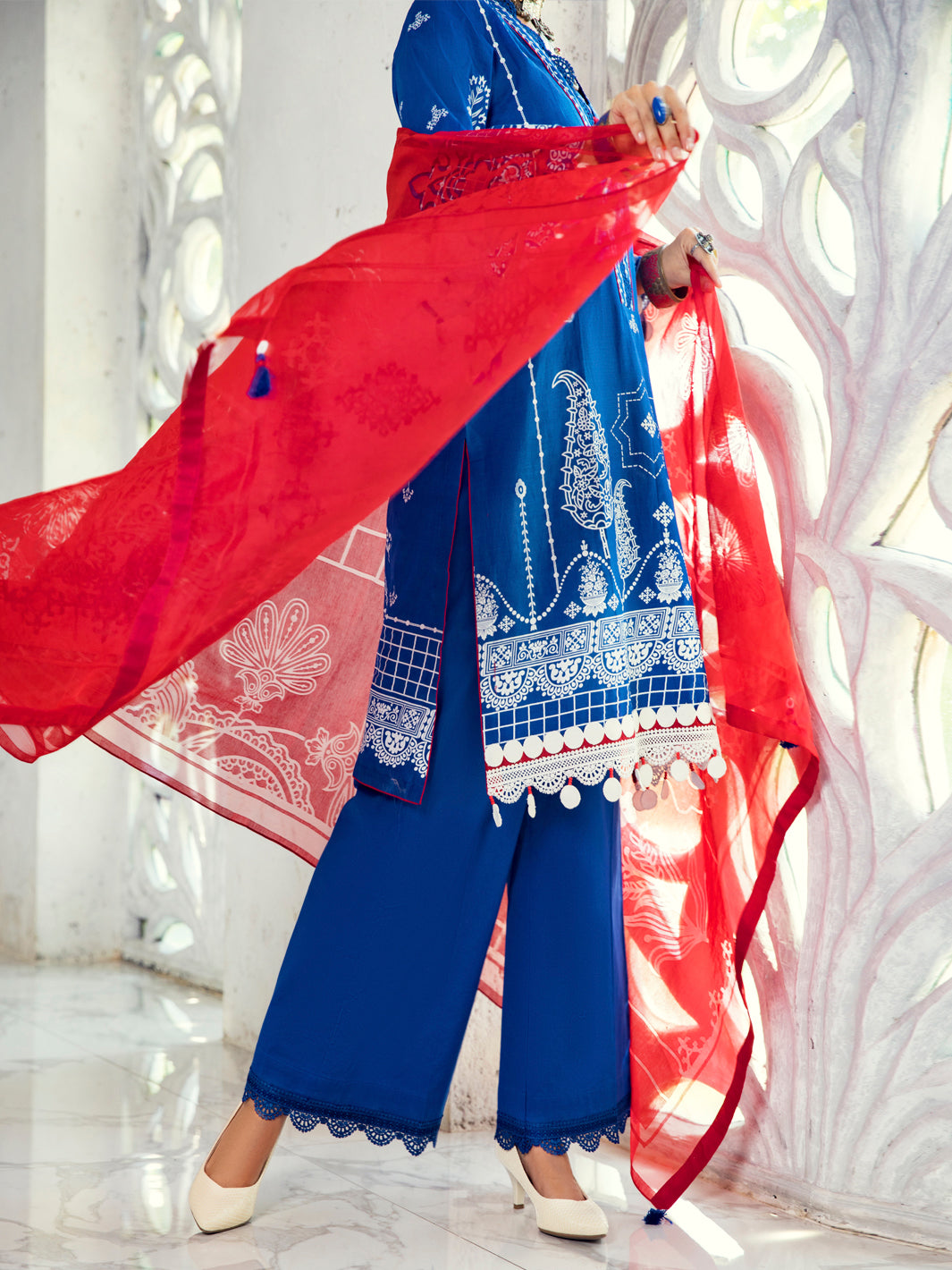 Blue Lawn 3 Piece Unstitched - ALP-3PS-1307