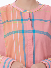 Pink Yarn-Dyed Tunic - ALP-LK-1372