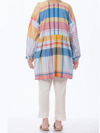 Light Grey Yarn-Dyed Tunic - ALP-LK-1373