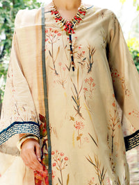 Beige Lawn 3Pc Unstitched - ALP-3PS-1378
