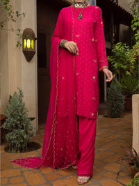 Pink 3 Piece Unstitched - ALP-3PS-1397
