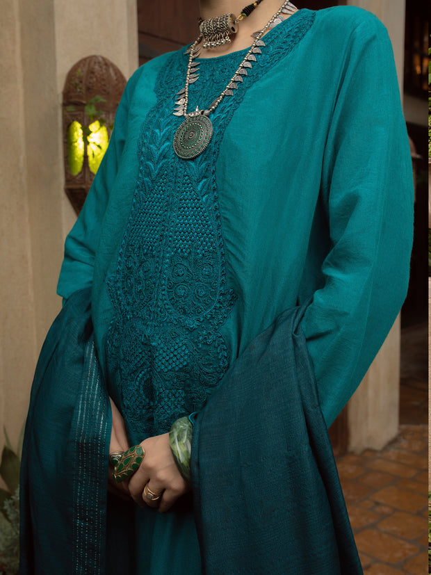 Turquoise 3 Piece Stitched - ALP-3PS-1398