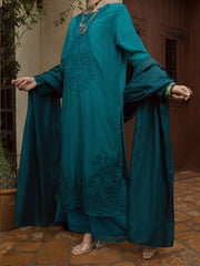 Turquoise 3 Piece Stitched - ALP-3PS-1398
