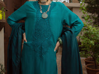 Turquoise 3Pc Unstitched - ALP-3PS-1398
