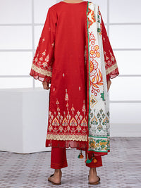 Maroon Lawn 2Pc Unstitched - ALP-2PS-1447B