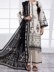 Black & White 2 Piece Unstitched - ALP-2PS-1450A