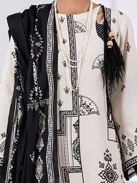 Black & White 2Pc Unstitched - ALP-2PS-1450A