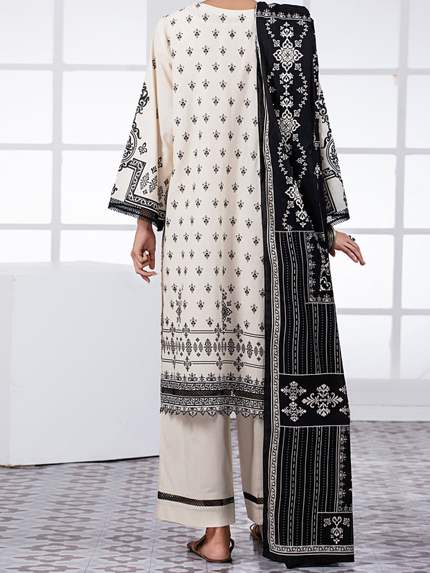 Black & White 2 Piece Unstitched - ALP-2PS-1450A