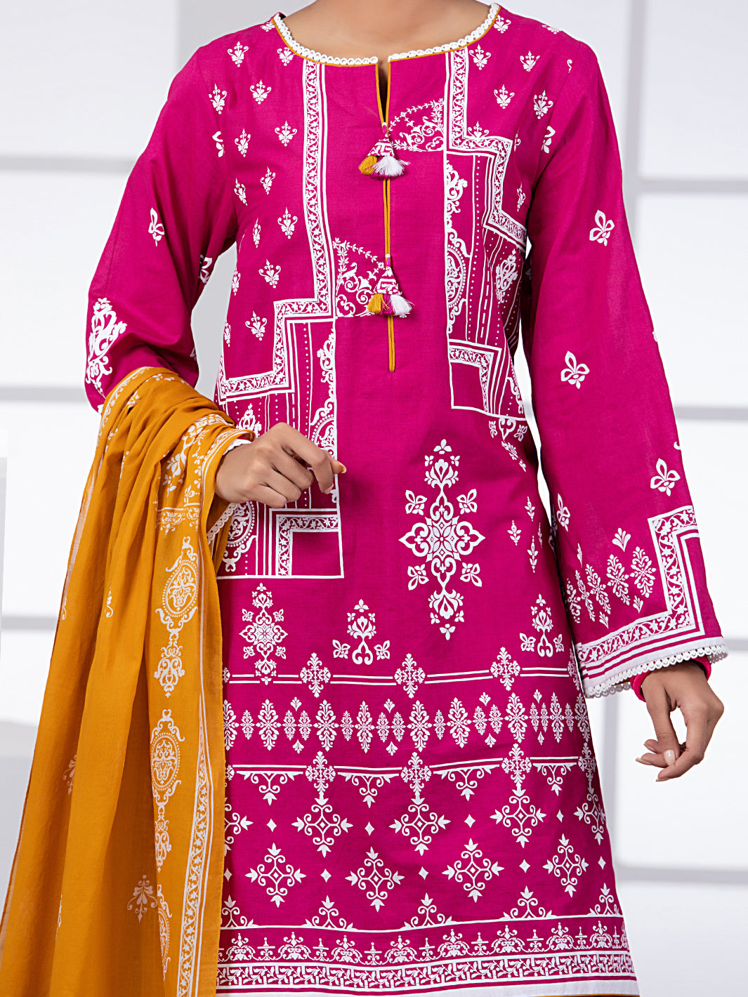 Pink Lawn 2Pc Unstitched - ALP-2PS-1450B
