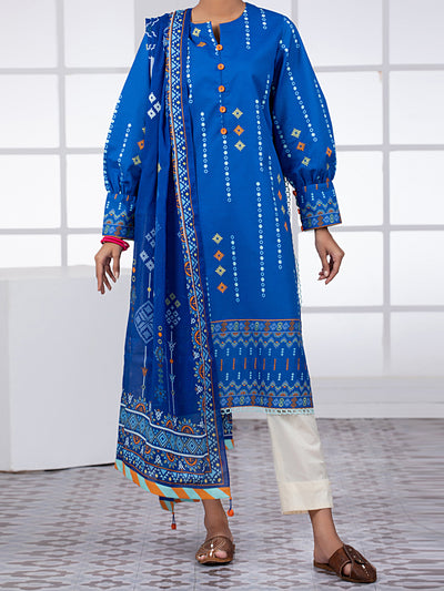 Navy Blue Lawn 2 Piece Unstitched - ALP-2PS-1452A