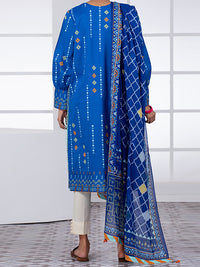 Navy Blue Lawn 2Pc Unstitched - ALP-2PS-1452A