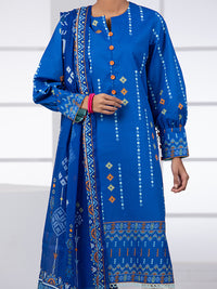 Navy Blue Lawn 2Pc Unstitched - ALP-2PS-1452A