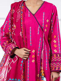 Pink Lawn 2Pc Unstitched - ALP-2PS-1452B