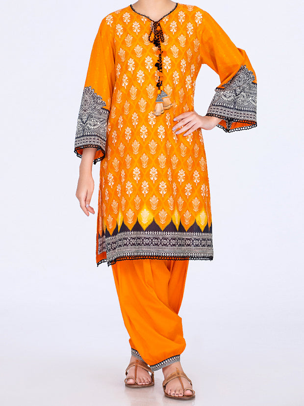 Orange Lawn 2 Piece Unstitched - ALP-2PS-1468