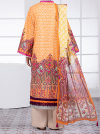 Orange Lawn 3Pc Unstitched - ALP-3PS-1475