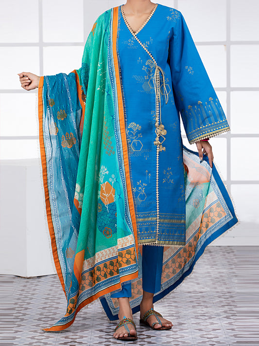 Blue Lawn 3Pc Unstitched - ALP-3PS-1491