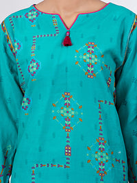Turquoise Lawn 3Pc Unstitched - ALP-3PS-1494