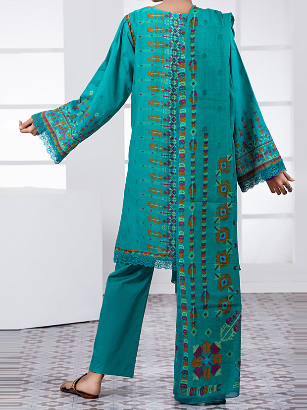 Turquoise Lawn 3 Piece Unstitched - ALP-3PS-1494