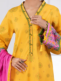 Yellow Lawn 3Pc Unstitched - ALP-3PS-1497