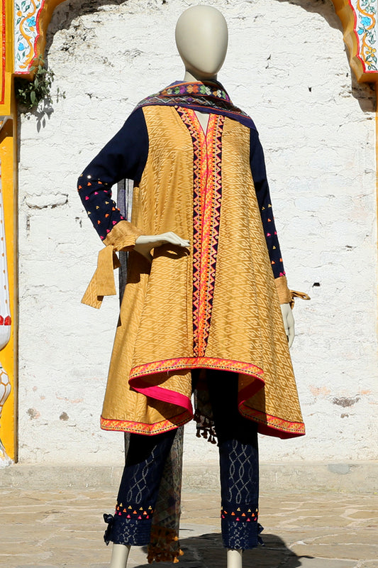 Yellow 3Pc Stitched - ALP-349