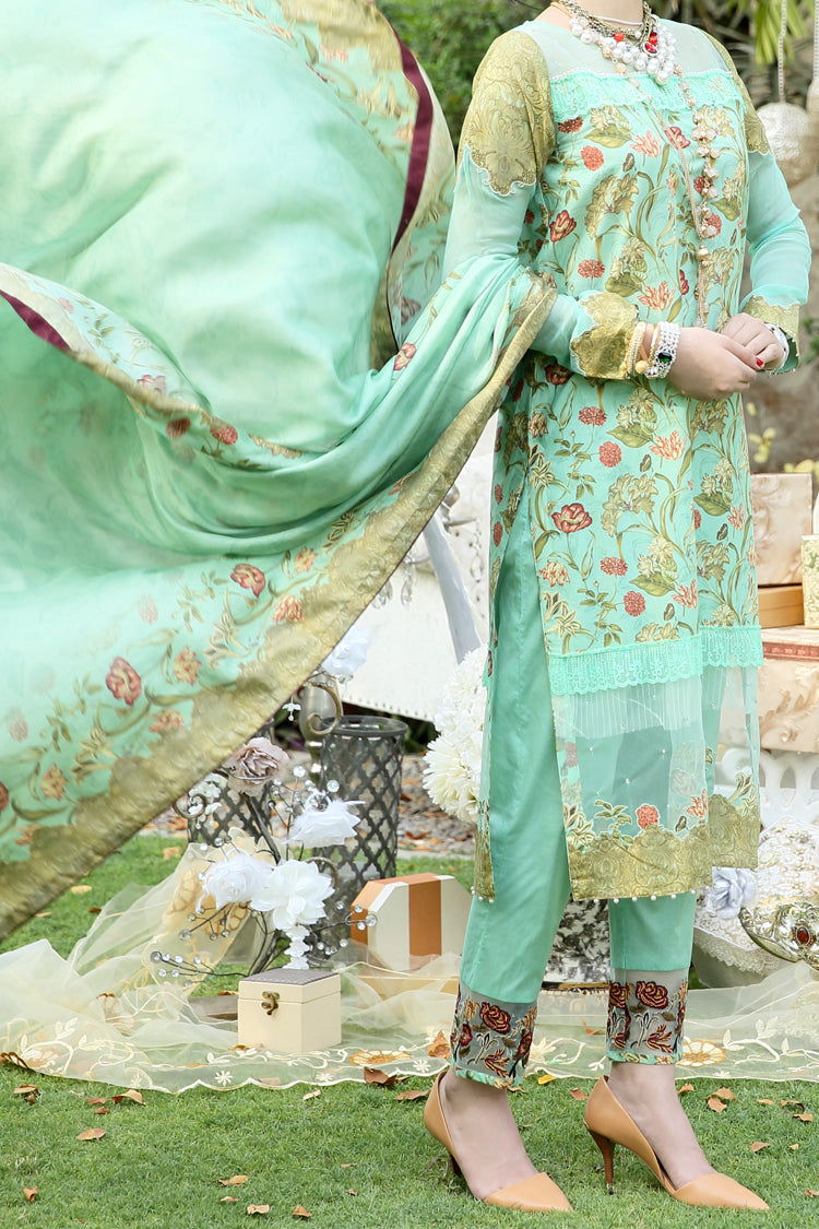 Blue 3 Piece Stitched - ALP-390