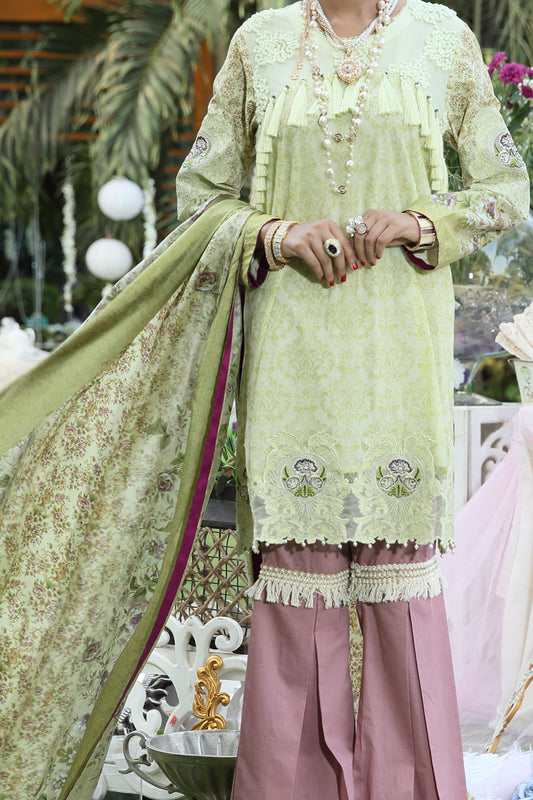 Green 3Pc Stitched - ALP-394