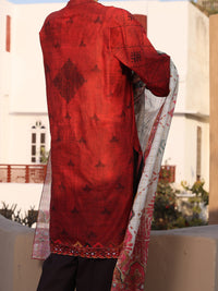 Maroon Lawn 3 Piece Stitched - ALP-3PS-1118/S