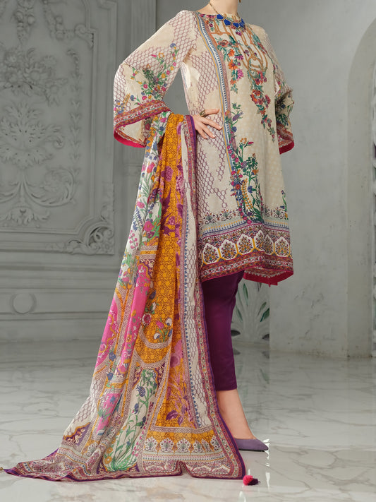 Ivory 3 Piece Unstitched - ALP-3PS-851