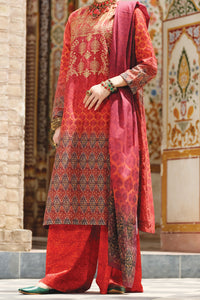 Red Lawn 3Pc Stitched - ALP-747