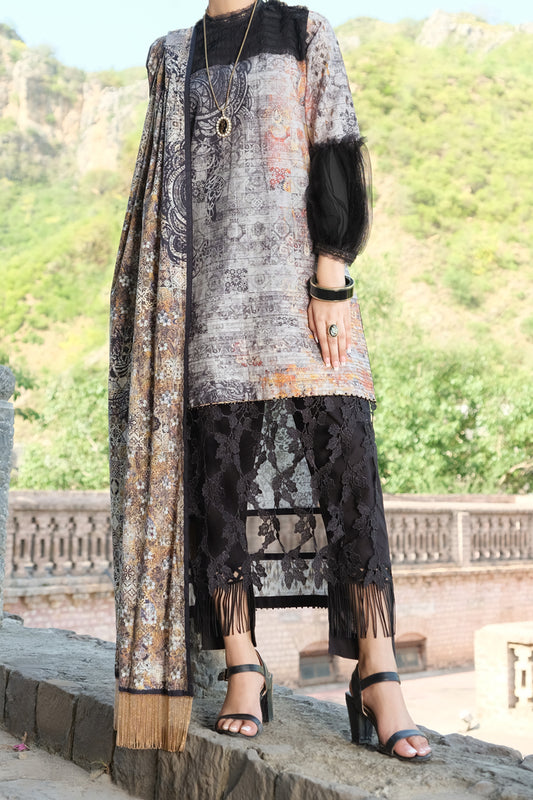 Light Grey Cambric 2Pc Unstitched - ALP-768