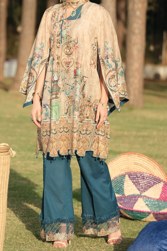 Beige Lawn 2Pc Unstitched - ALP-775