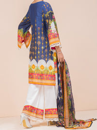 Blue Lawn 3Pc Stitched - ALP-3PS-786
