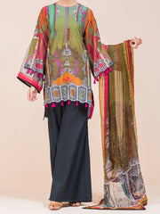 Green Lawn 3 Piece Stitched - ALP-3PS-788