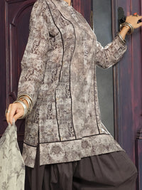 Beige 3Pc Stitched - ALP-3PS-806