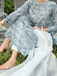Blue 3 Piece Stitched - ALP-3PS-808